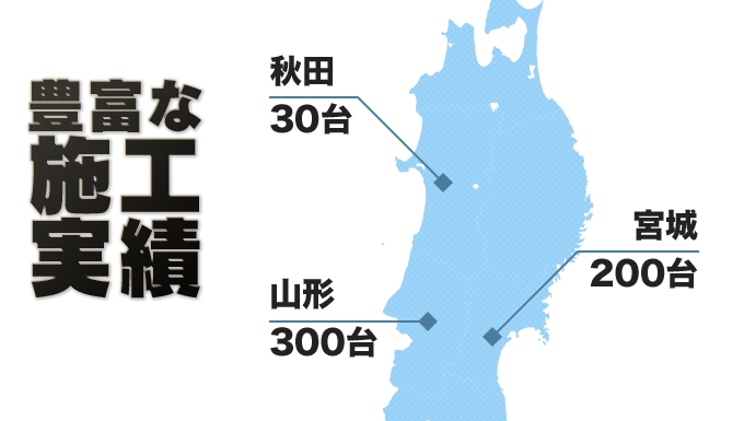 豊富な施工実績